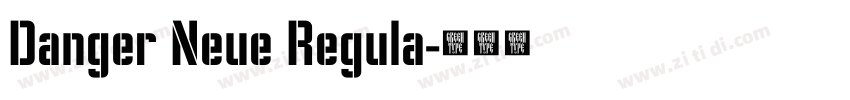 Danger Neue Regula字体转换